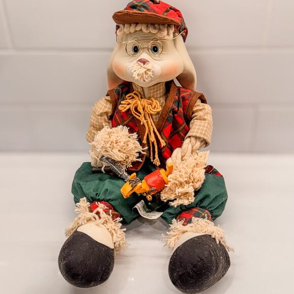 1996 Vintage Christmas Around The World-Grannie Flo Bunny by House of Lloyd - Picture 7 of 10